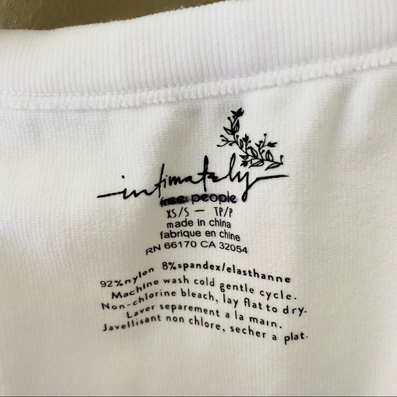 Free People Crop Top White Sz XS/S - Picture 6 of 7